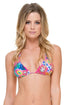 Luli Fama Beautiful Mess Crystallized Wavey Triangle Top